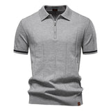 GERD™ | HERREN-POLOSHIRT MIT REIẞVERSCHLUSS – Grau