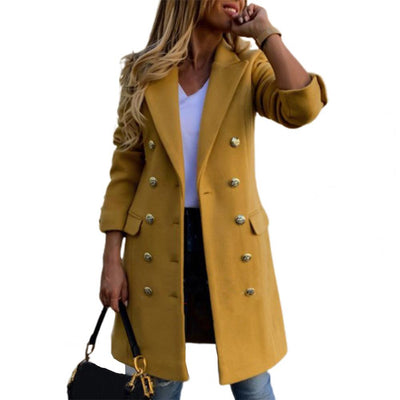 Langer Warmer Wintermantel Für Damen | Button Down