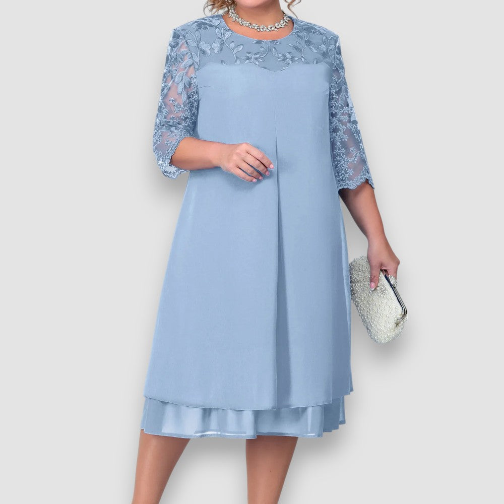 Milley | Besticktes Kleid in Übergröße