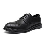 Erik | Herren Klassische Flügelspitzen-Schuhe für Arbeit und formelle Anlässe – Schwarz
