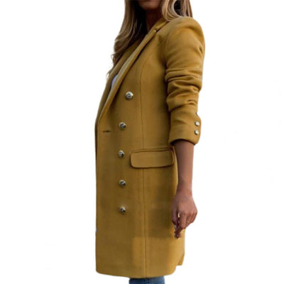 Langer Warmer Wintermantel Für Damen | Button Down