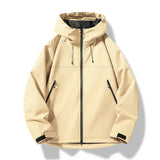 Heinrich | Herren Wasserdichte Kapuzen Winddichte Shell Jacke – Gelb