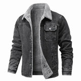 Harvorn - Robuste Truckerjacke – Grau