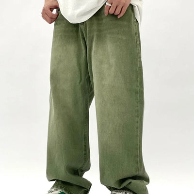 Herren Baggy Jeans | Grün