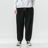 Herren-Sweatpants mit Kordelzug und Taschen – Schwarz