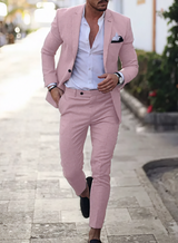 John - Herrenanzug im Slim Fit – Rosa