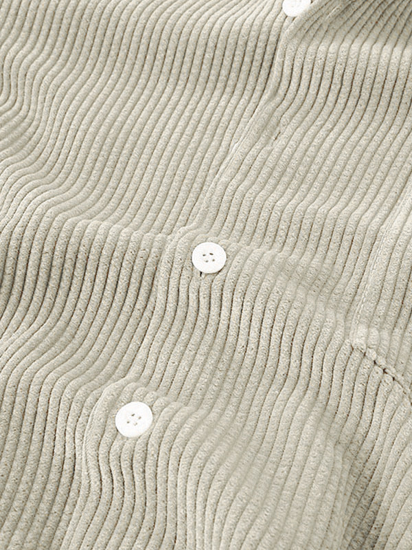 Set aus Hemd und Shorts | Cord | Kurzarm | Zweiteiler | Herren-Set aus Cord