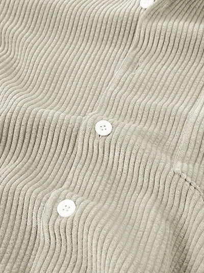 Set aus Hemd und Shorts | Cord | Kurzarm | Zweiteiler | Herren-Set aus Cord