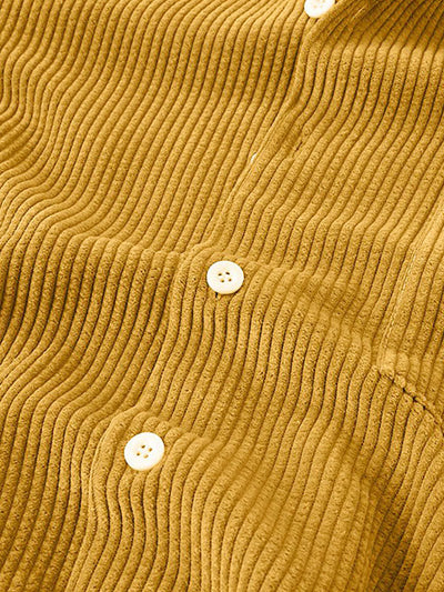 Set aus Hemd und Shorts | Cord | Kurzarm | Zweiteiler | Herren-Set aus Cord