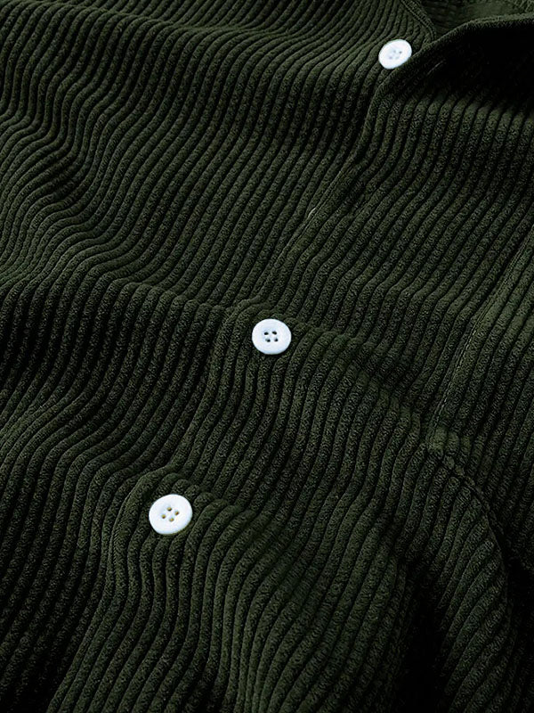 Set aus Hemd und Shorts | Cord | Kurzarm | Zweiteiler | Herren-Set aus Cord