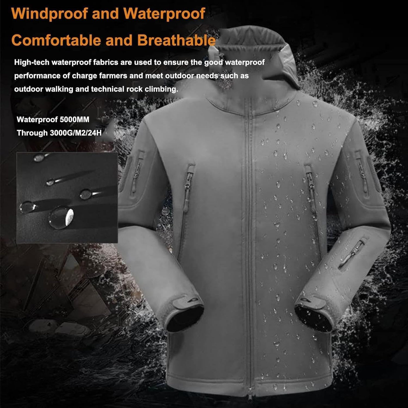 Set aus Jacke und Hose – taktische Outdoor-Jacke und Cargohose für Herren