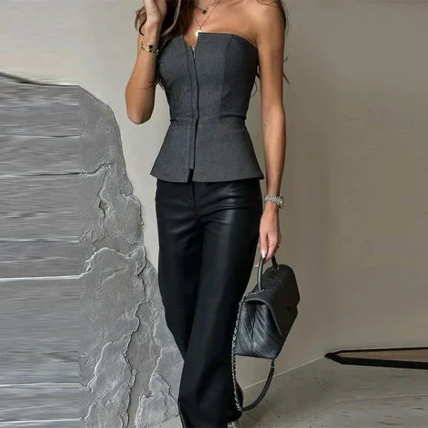 Damenoberteil Ohne Träger Und Reißverschluss | Formell