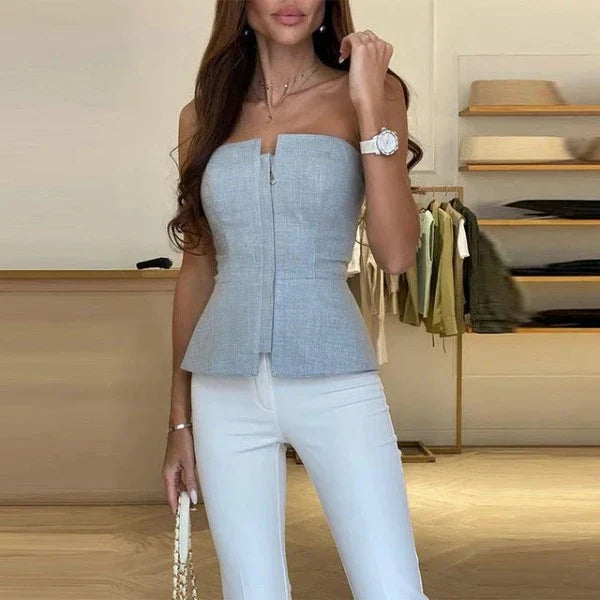 Damenoberteil Ohne Träger Und Reißverschluss | Formell