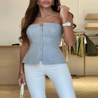 Damenoberteil Ohne Träger Und Reißverschluss | Formell