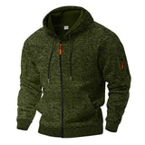 BEECKHOVEN™ | STYLISCHE FLEECEJACKE – Militärgrün