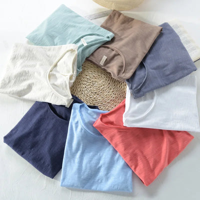 Herren Lässig V-Ausschnitt T-Shirt | Sommer