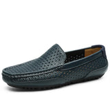 Robenlo | Luxuriöse Herren-Loafer in Flechtoptik – Blau