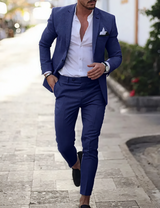 John - Herrenanzug im Slim Fit – Dunkelblau