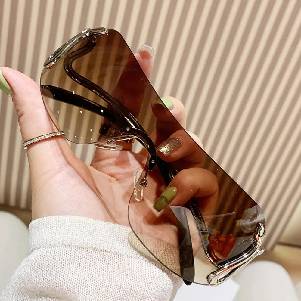 Damen Y2K Übergroße Sonnenbrille | Stylisch