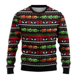 Benjamin | Herren Weihnachtspullover mit Schneemann-Print – Mehrfarbig