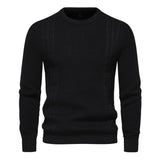 Tobias | Eleganter Strickpullover für Herren – Schwarz