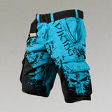Shorts Herren | Viking Print & Street Style – Hellblau