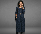 Marlene | Winterkleid für Damen stilvoll & komfortabel – Blau