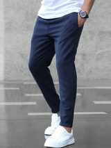 Slim Fit Hose Herren | Tunnelzug & Entspannter Sitz – Marineblau