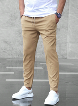 Slim Fit Hose Herren | Tunnelzug & Entspannter Sitz – Beige