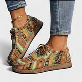 Sneakers Damen Orthopädisch | Dämpfende Sohle & spürbar leichteres Gehen – Khaki