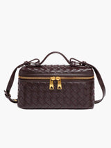 Avielle - Schlanke Mini Box Handtasche – Kaffee