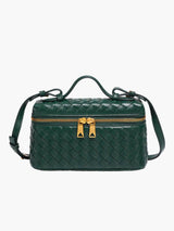 Avielle - Schlanke Mini Box Handtasche – Dunkelgrün
