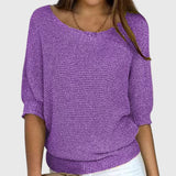 Marina | Zeitloser Und Eleganter Damenpullover – Lila