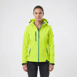 Softshell Jacke Damen | Kapuze & Windabweisender Schutz – Gelb