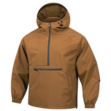 Softshell Jacke Herren mit Kapuze | Anorak-Style & Sichere Reißverschluss-Tasche – Hellbraun