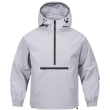Softshell Jacke Herren mit Kapuze | Anorak-Style & Sichere Reißverschluss-Tasche – Lila