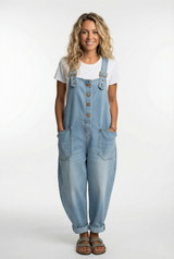 Sommer Jumpsuit Damen | Jeans Overall & Lässig – Hellblau