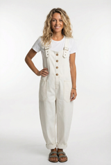 Sommer Jumpsuit Damen | Jeans Overall & Lässig – Weiß