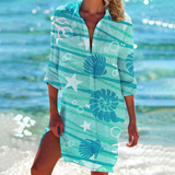 Sommer Shirt Damen | Tie-Dye Print & Lässig – Grün