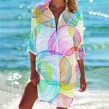 Sommer Shirt Damen | Tie-Dye Print & Lässig – Hellrosa