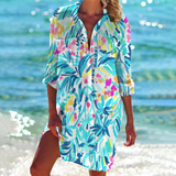 Sommer Shirt Damen | Tie-Dye Print & Lässig – Blau