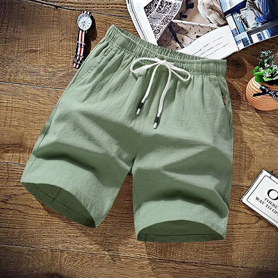 Sommer-Short - Herren-Shorts mit elastischer Taille und Kordelzug für den Strand