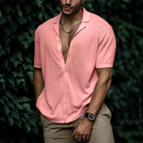 Sommerhemd Herren | Modern geschnitten & Angenehm kühl – Rosa