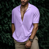Sommerhemd Herren | Modern geschnitten & Angenehm kühl – Violett