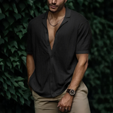 Sommerhemd Herren | Modern geschnitten & Angenehm kühl – Schwarz