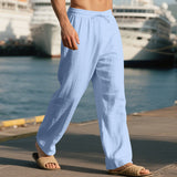 Sommerhose Herren | Lässig & Leicht mit Tunnelzug – Hellblau