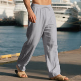 Sommerhose Herren | Lässig & Leicht mit Tunnelzug – Grau