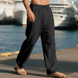 Sommerhose Herren | Lässig & Leicht mit Tunnelzug – Schwarz