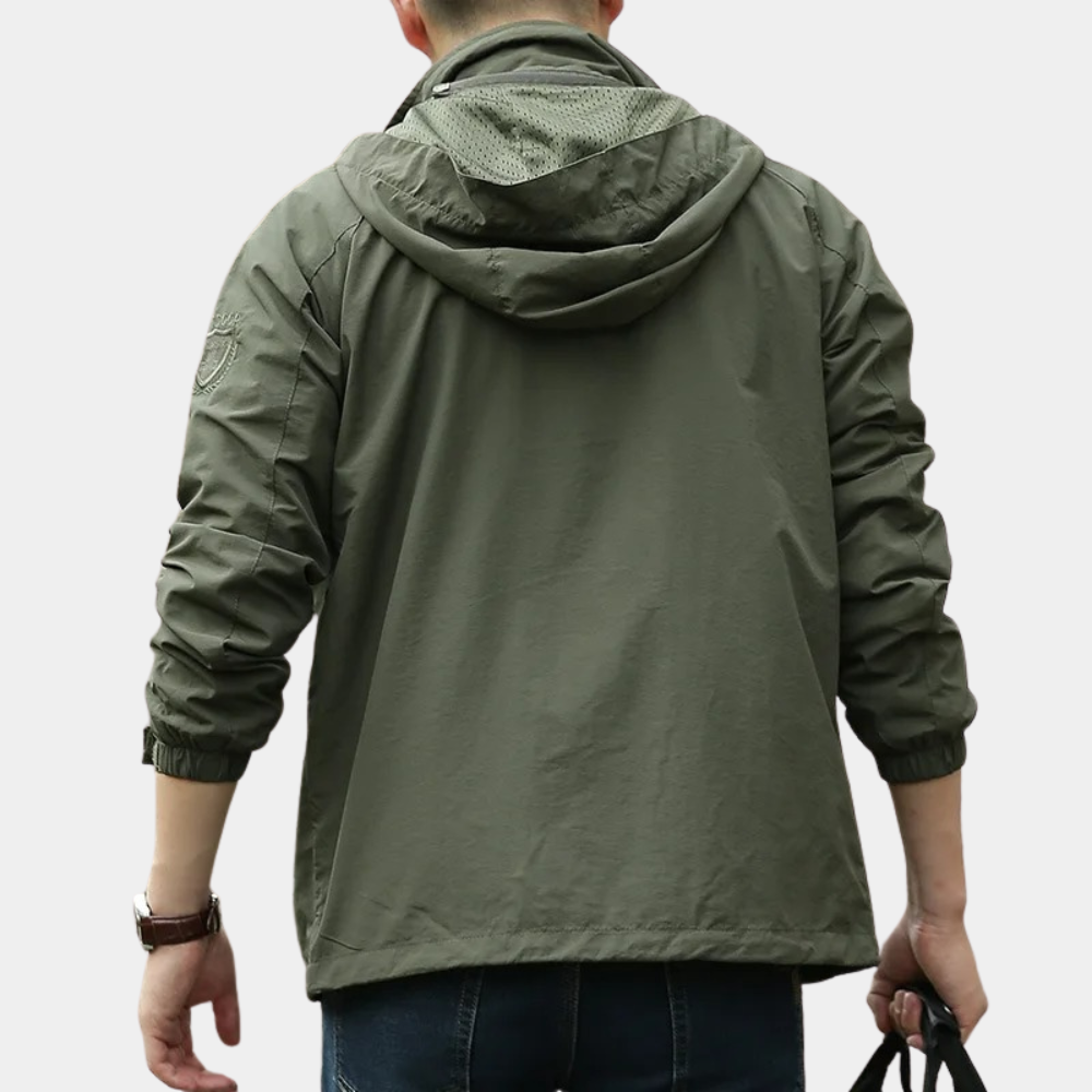 Sommerjacke – Leichte Cargo-Jacke mit Kapuze für Männer