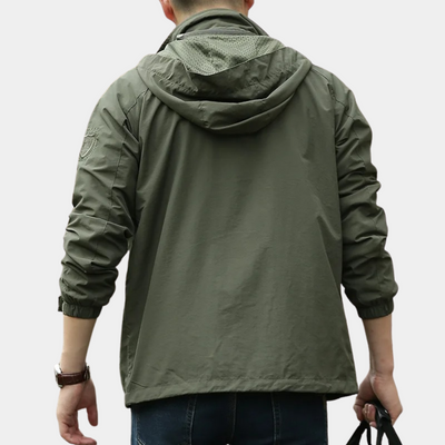 Sommerjacke – Leichte Cargo-Jacke mit Kapuze für Männer